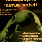 poster for "krapp's last tape" and "catastrophe"